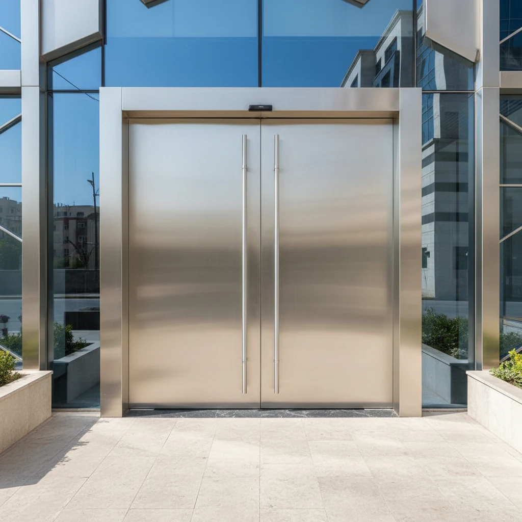 درب استیل 304 لوکس برای لابی