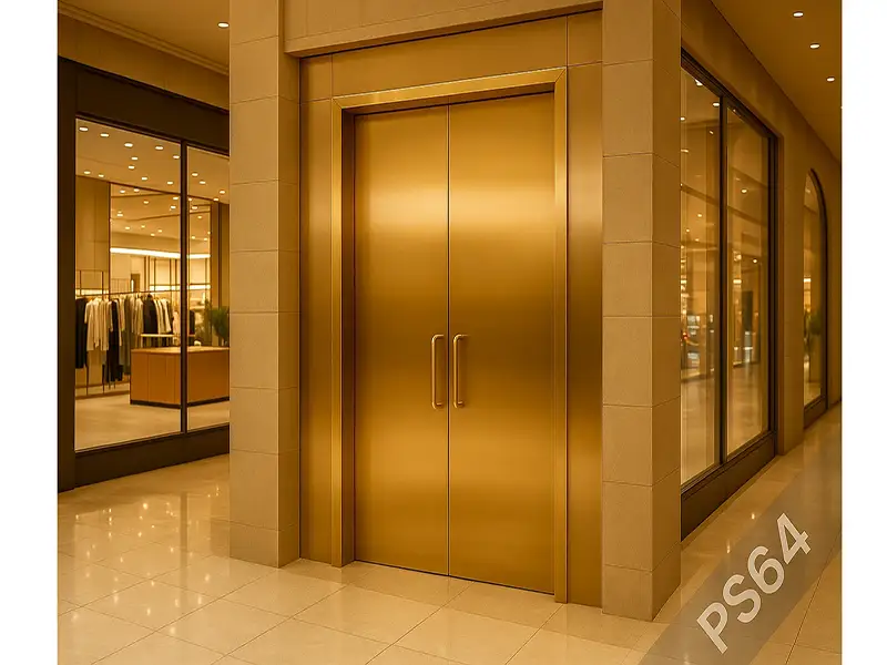 درب استیل طلایی 304