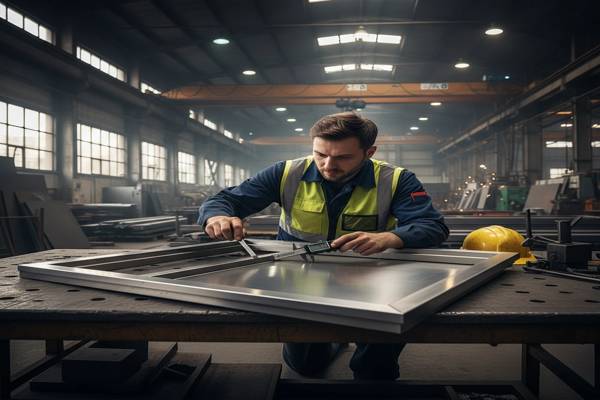 بررسی جوشکاری درب استیل در کارخانه