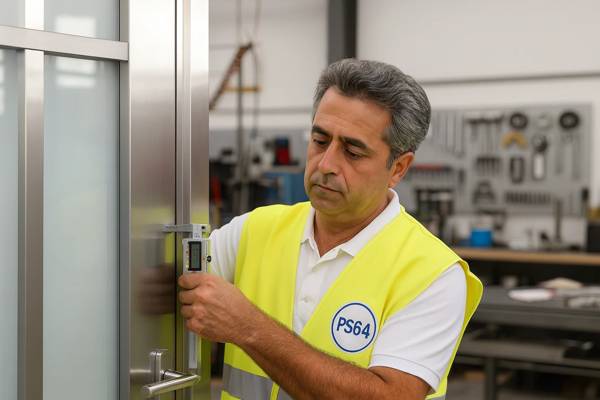 بررسی دقیق فیتینگ و درزهای درب